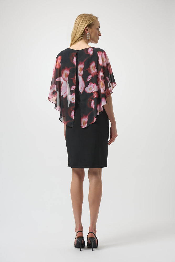 Joseph Ribkoff Winter 2025-254164-178-Dress-Black/Multi - The Coach Pyramids