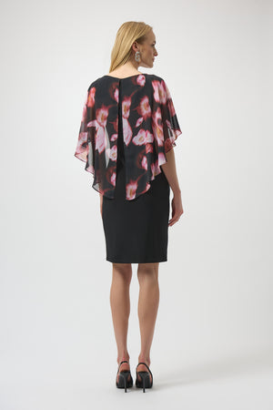 Joseph Ribkoff Winter 2025-254164-178-Dress-Black/Multi - The Coach Pyramids