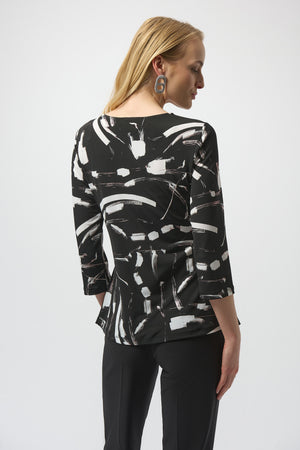 Joseph Ribkoff Winter 2025-254165-178-Tunic-Black Multi