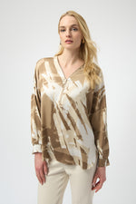 Joseph Ribkoff Winter 2025-254193-2934-Tunic-Beige/Off White - The Coach Pyramids