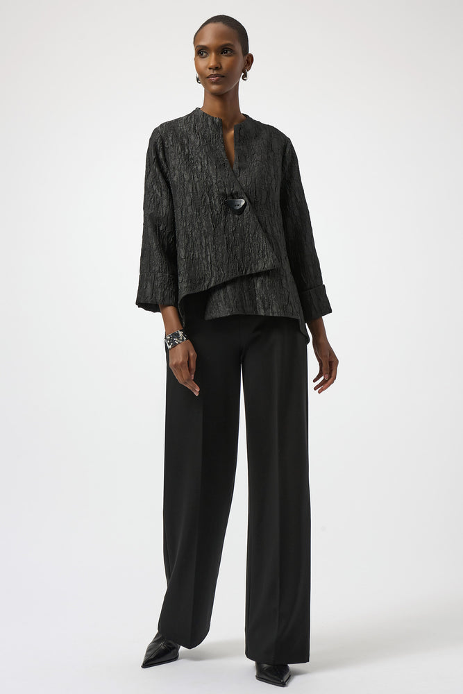 Joseph Ribkoff Winter 2025-254196-11-Jacket-Black - The Coach Pyramids