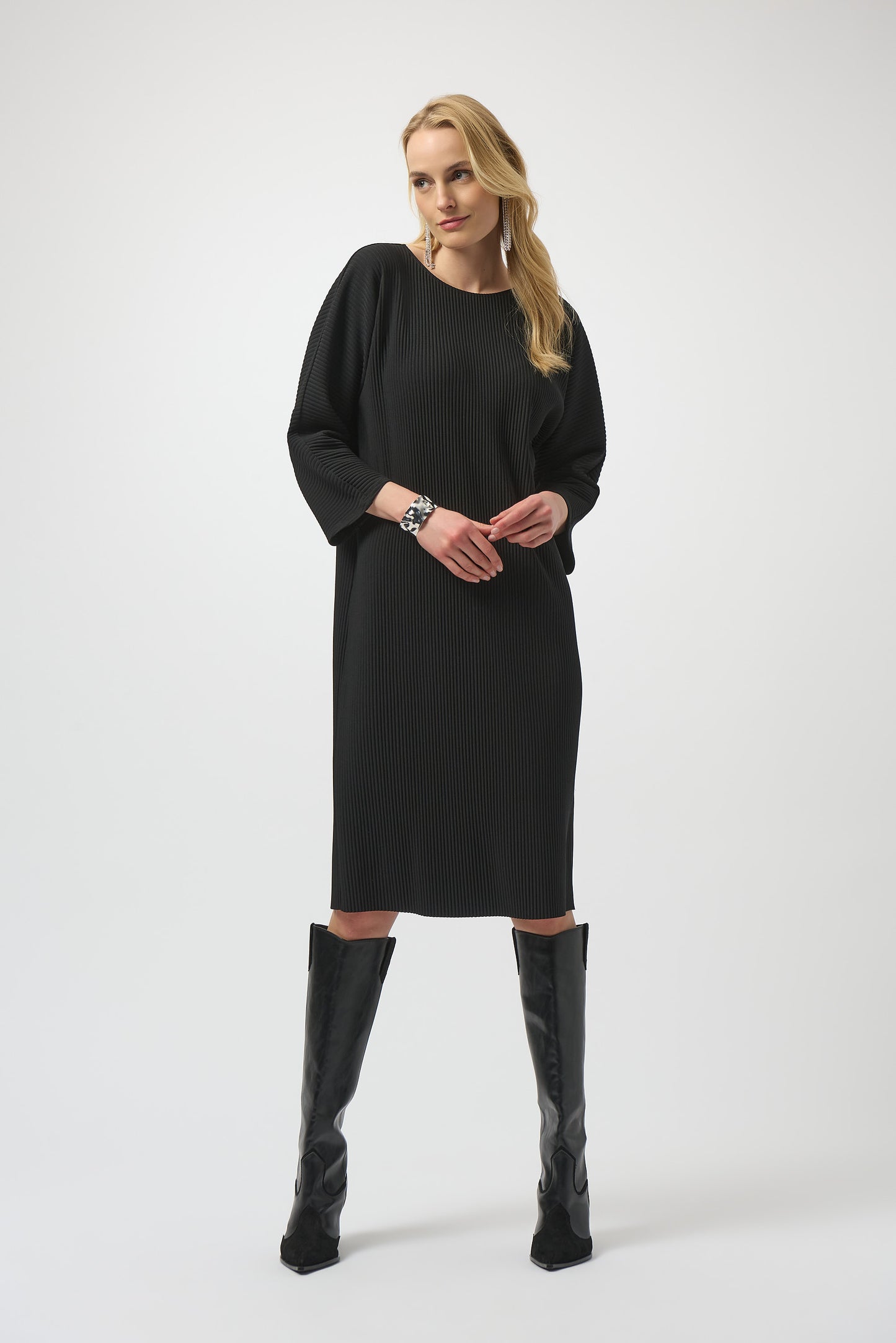 Joseph Ribkoff Winter 2025-254214-11-Dress-Black - The Coach Pyramids