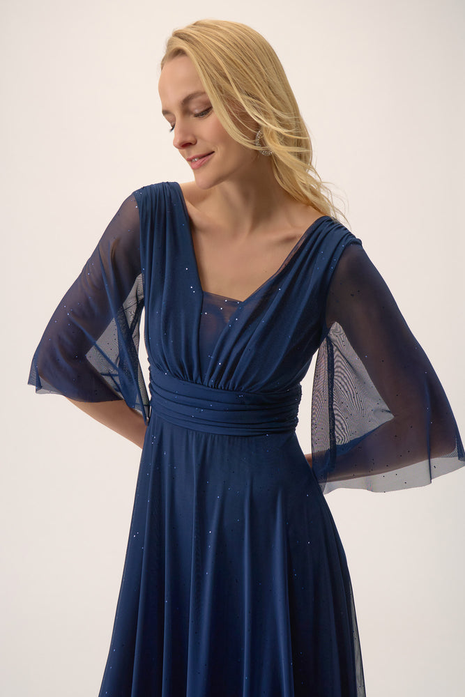 Joseph Ribkoff Winter 2025-254723-51-Dress-Navy - The Coach Pyramids