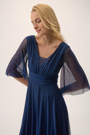 Joseph Ribkoff Winter 2025-254723-51-Dress-Navy - The Coach Pyramids
