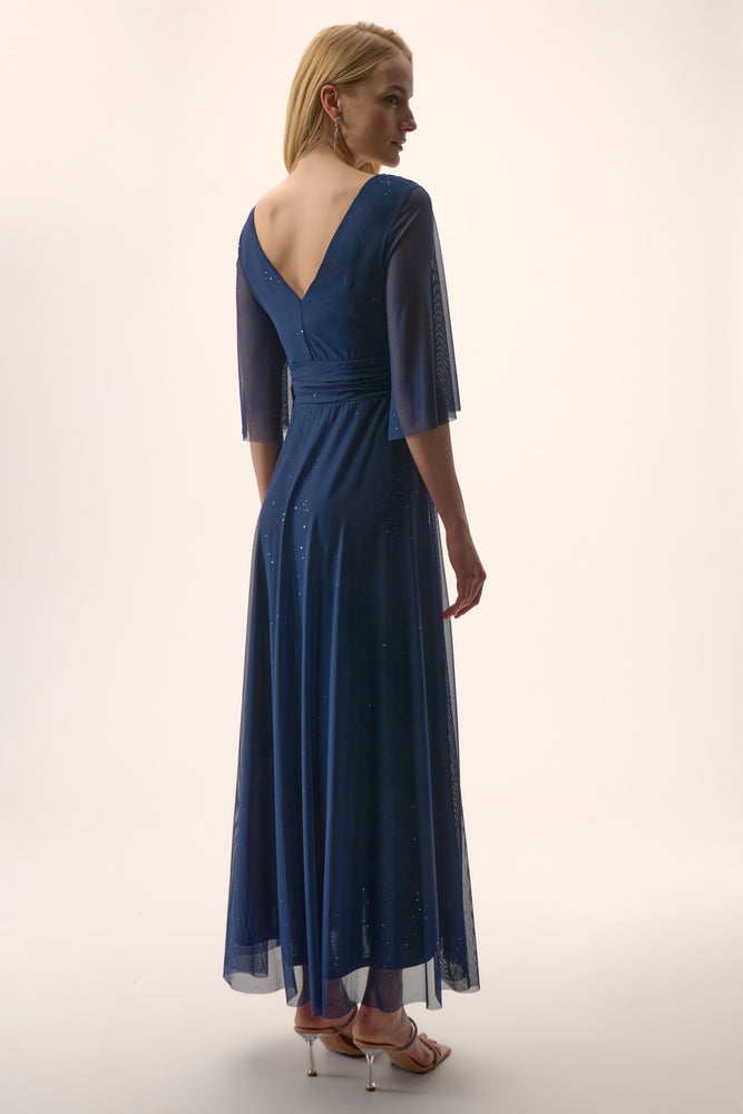 Joseph Ribkoff Winter 2025-254723-51-Dress-Navy - The Coach Pyramids