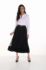 Frank Lyman Fall 2025-254894-100-Knit Skirt-Black - The Coach Pyramids
