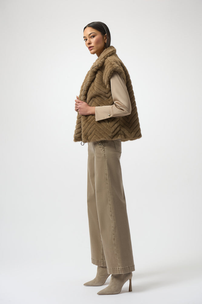 Joseph Ribkoff Winter 2025-254906-4463-Vest-Mink - The Coach Pyramids