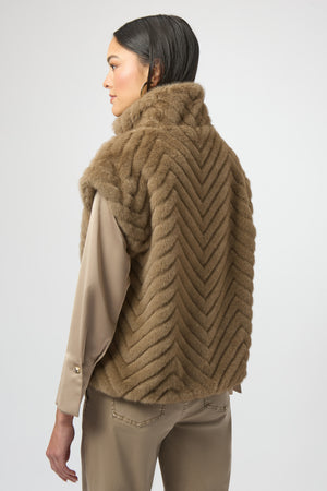 Joseph Ribkoff Winter 2025-254906-4463-Vest-Mink - The Coach Pyramids