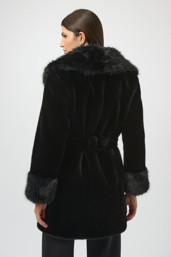 Joseph Ribkoff Winter 2025-254907-11-Coat-Black - The Coach Pyramids