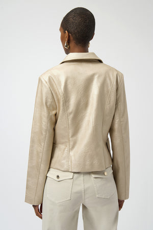 Joseph Ribkoff Winter 2025-254925-26-Jacket-Gold - The Coach Pyramids