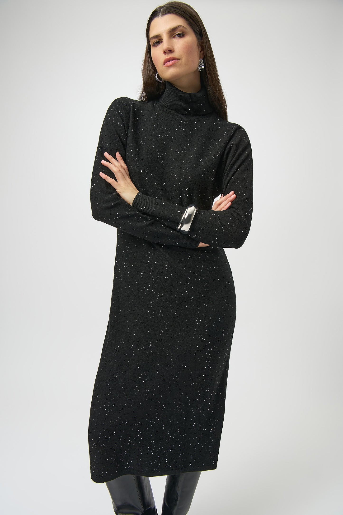Joseph Ribkoff Winter 2025-254932-11-Dress-Black - The Coach Pyramids