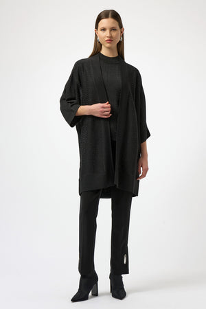 Joseph Ribkoff Winter 2025-254937-278-Cover Up-Black/Black - The Coach Pyramids