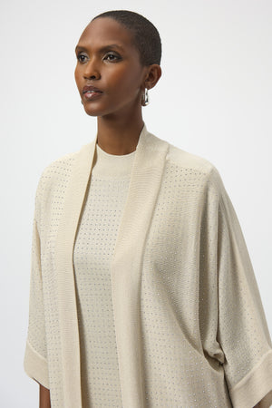 Joseph Ribkoff Winter 2025-254937-4467-Cover Up-Birch/Silver - The Coach Pyramids