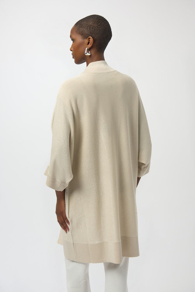 Joseph Ribkoff Winter 2025-254937-4467-Cover Up-Birch/Silver - The Coach Pyramids