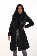 Frank Lyman Fall 2025-254937-100-Woven Coat-Black - The Coach Pyramids