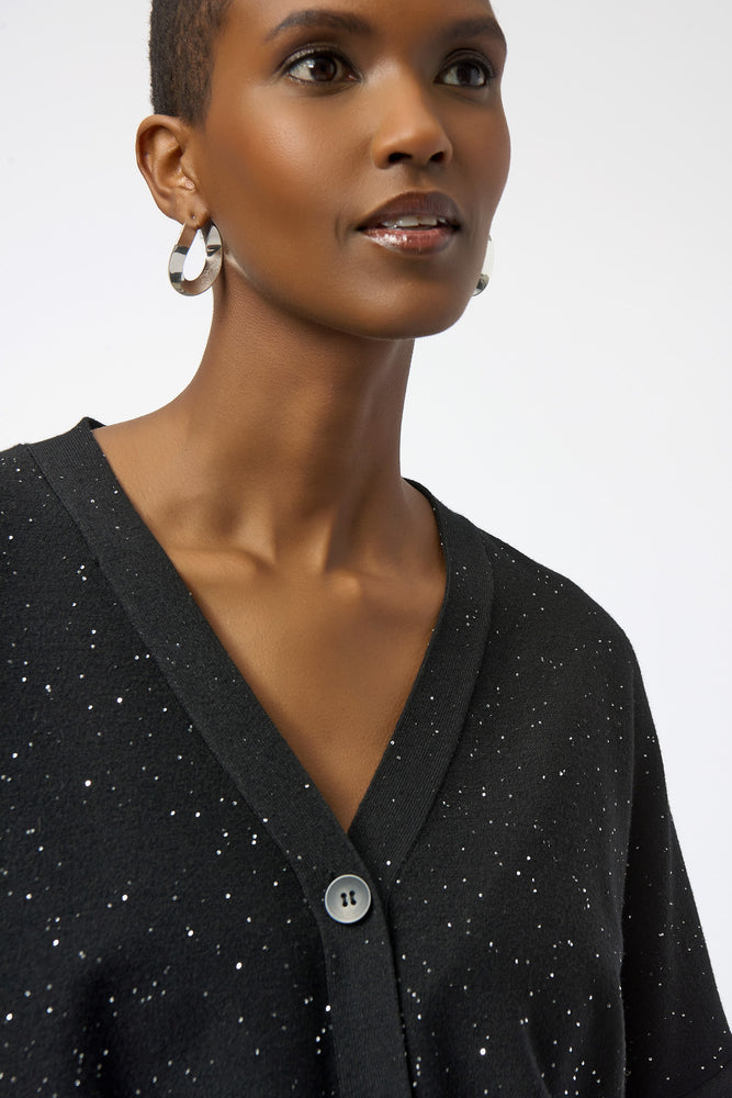 Joseph Ribkoff Winter 2025-254939-11-Cover Up-Black - The Coach Pyramids