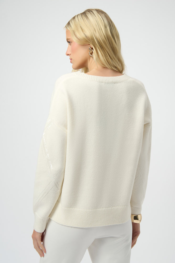 Joseph Ribkoff Winter 2025-254949-3984-Top-Winter White - The Coach Pyramids
