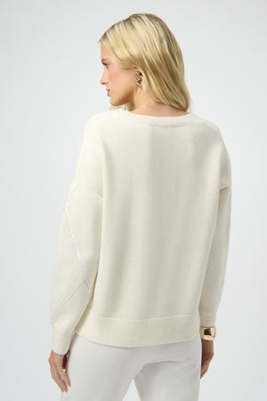 Joseph Ribkoff Winter 2025-254949-3984-Top-Winter White - The Coach Pyramids