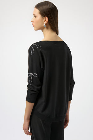 Joseph Ribkoff Winter 2025-254950-11-Top-Black - The Coach Pyramids