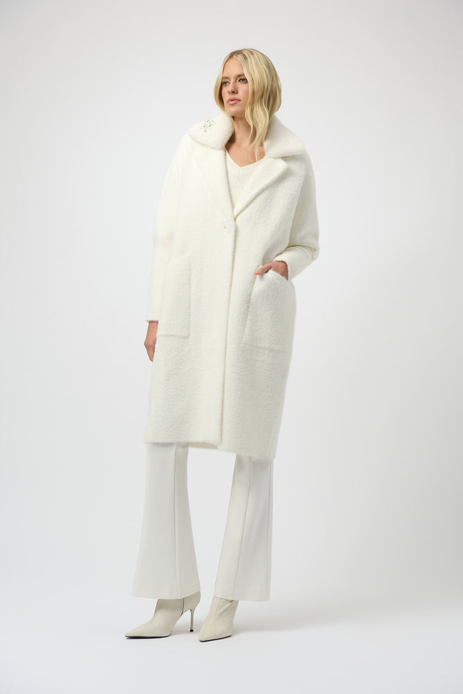 Joseph Ribkoff Winter 2025-254954-3984-Coat-Winter White - The Coach Pyramids