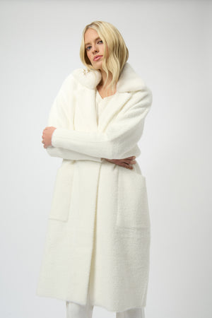 Joseph Ribkoff Winter 2025-254954-3984-Coat-Winter White - The Coach Pyramids