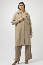 Joseph Ribkoff Winter 2025-254954-4455-Coat-Fawn - The Coach Pyramids