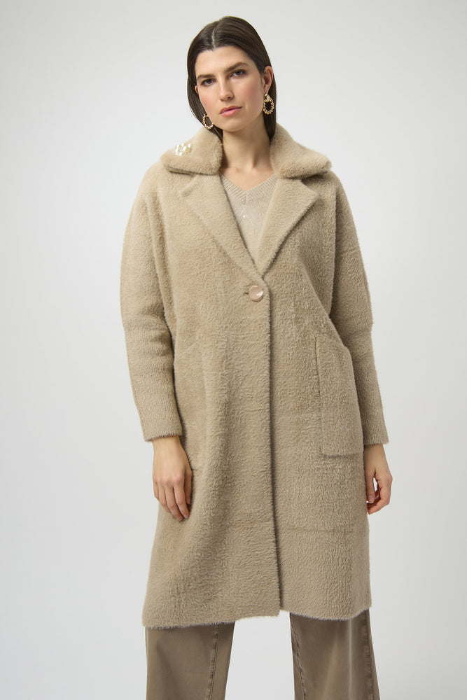 Joseph Ribkoff Winter 2025-254954-4455-Coat-Fawn - The Coach Pyramids