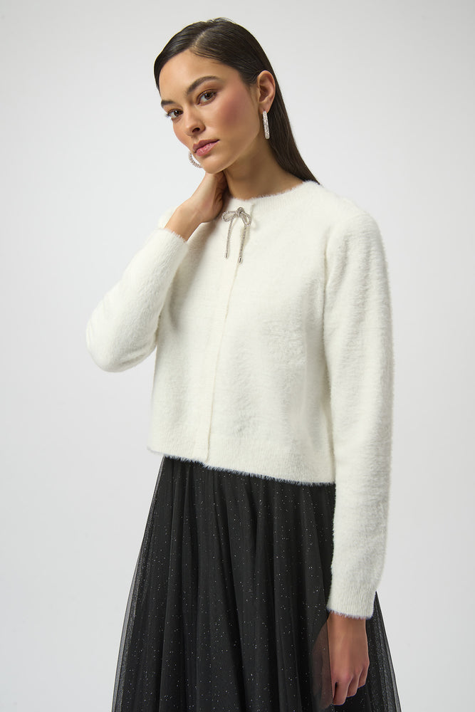 Joseph Ribkoff Winter 2025-254955-3984-Cover Up-Winter White - The Coach Pyramids