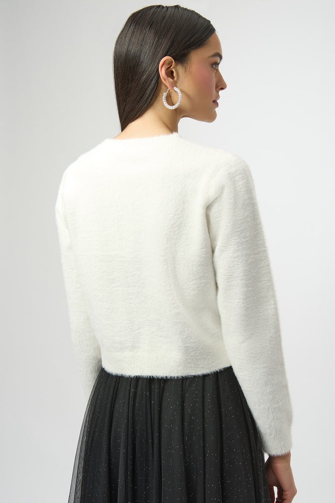 Joseph Ribkoff Winter 2025-254955-3984-Cover Up-Winter White - The Coach Pyramids