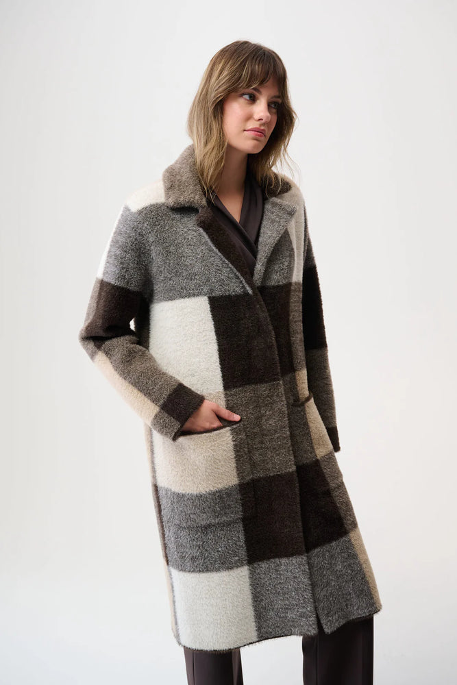 Joseph Ribkoff Winter 2025-254975 - Mocha Multi - Coat