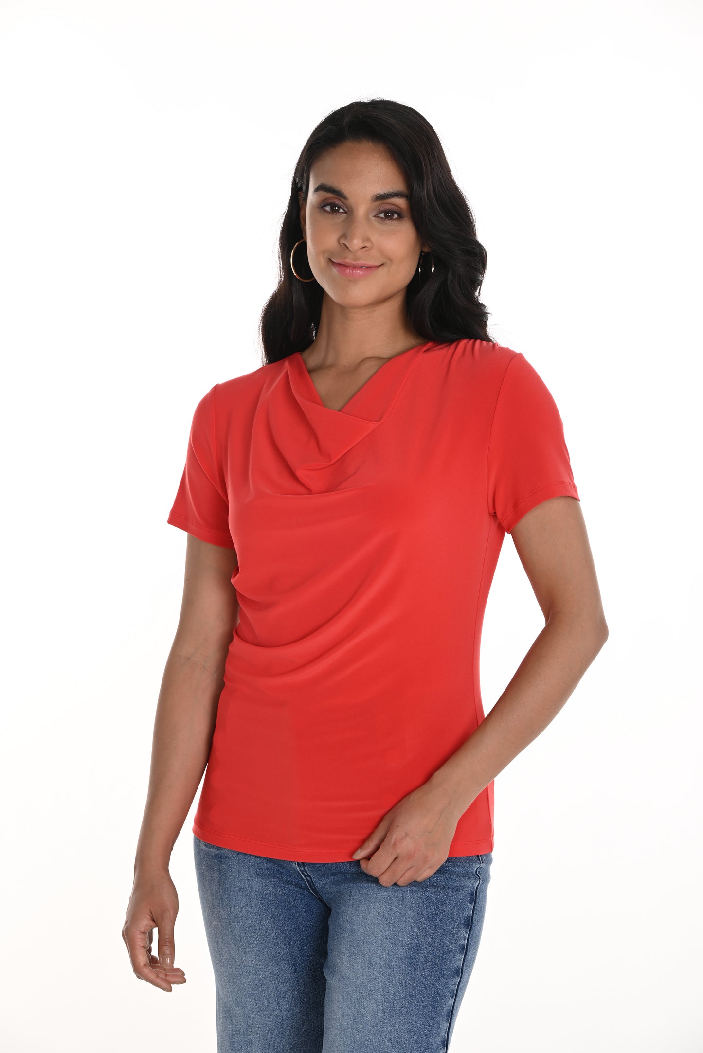 Frank Lyman Spring 2025-256001-200-Knit Top-White - The Coach Pyramids