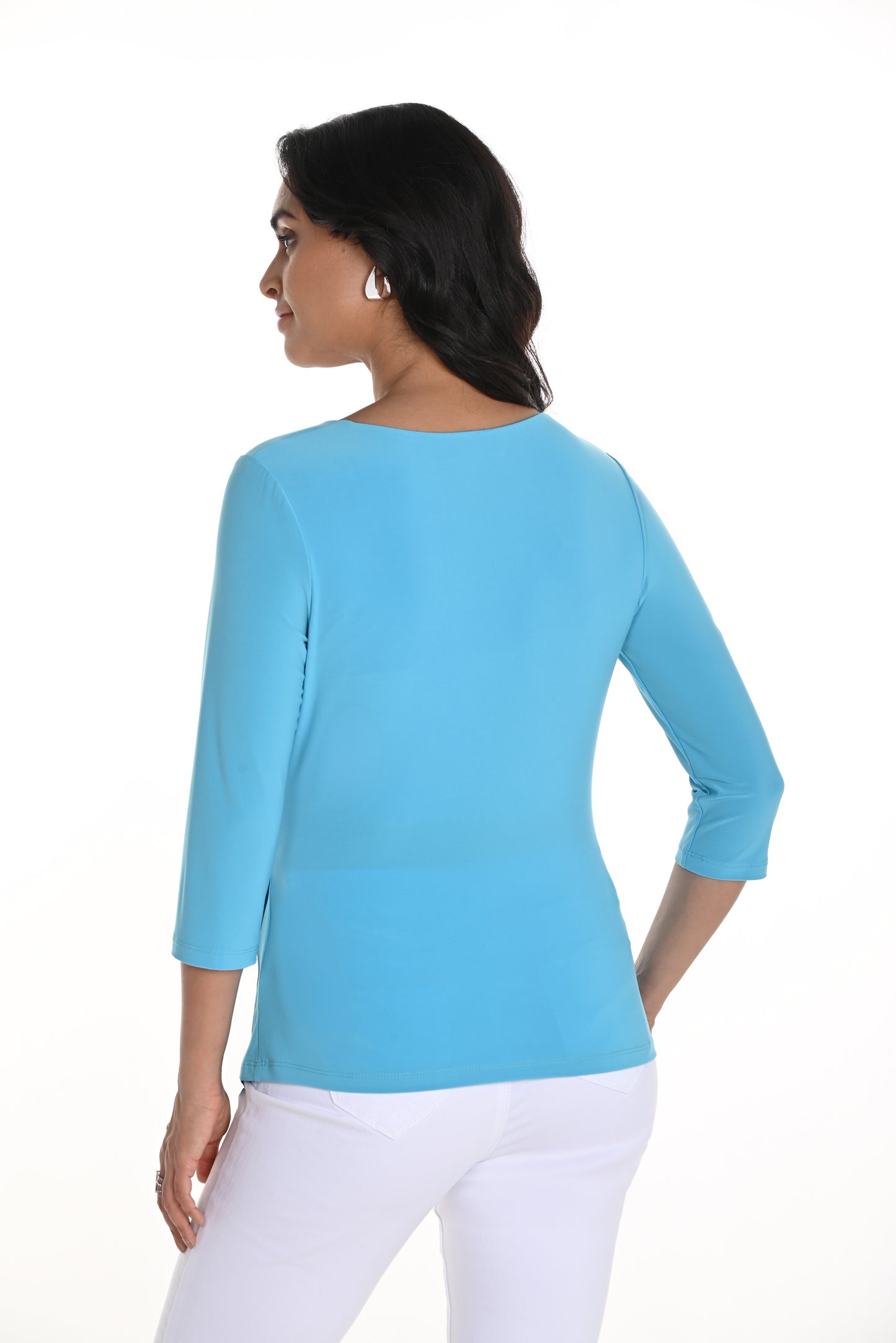 Frank Lyman Spring 2025-256004-100-Knit Top-Black - The Coach Pyramids