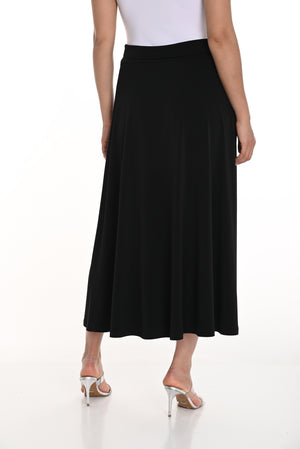 Frank Lyman Fall 2025-256016-100-Knit Skirt-Black - The Coach Pyramids