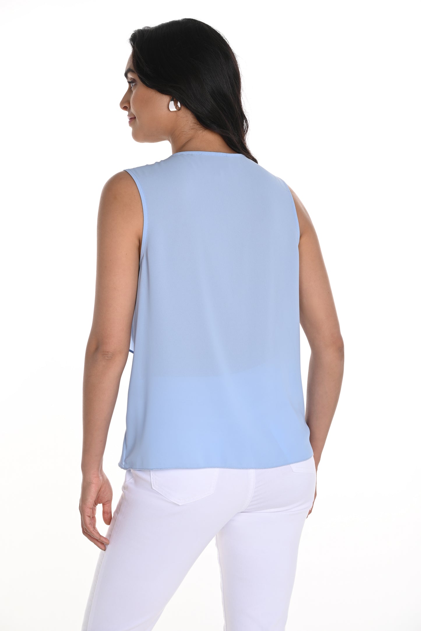 Frank Lyman Spring 2025-256254-917-Woven Top-Natural - The Coach Pyramids