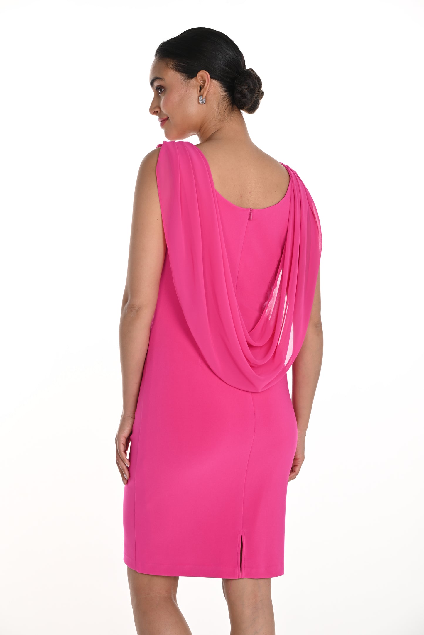 Frank Lyman Spring 2025-258005-100-Knit Dress-Black - The Coach Pyramids