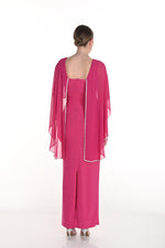 Frank Lyman Spring 2025-258274-417-Knit Dress-Fuchsia