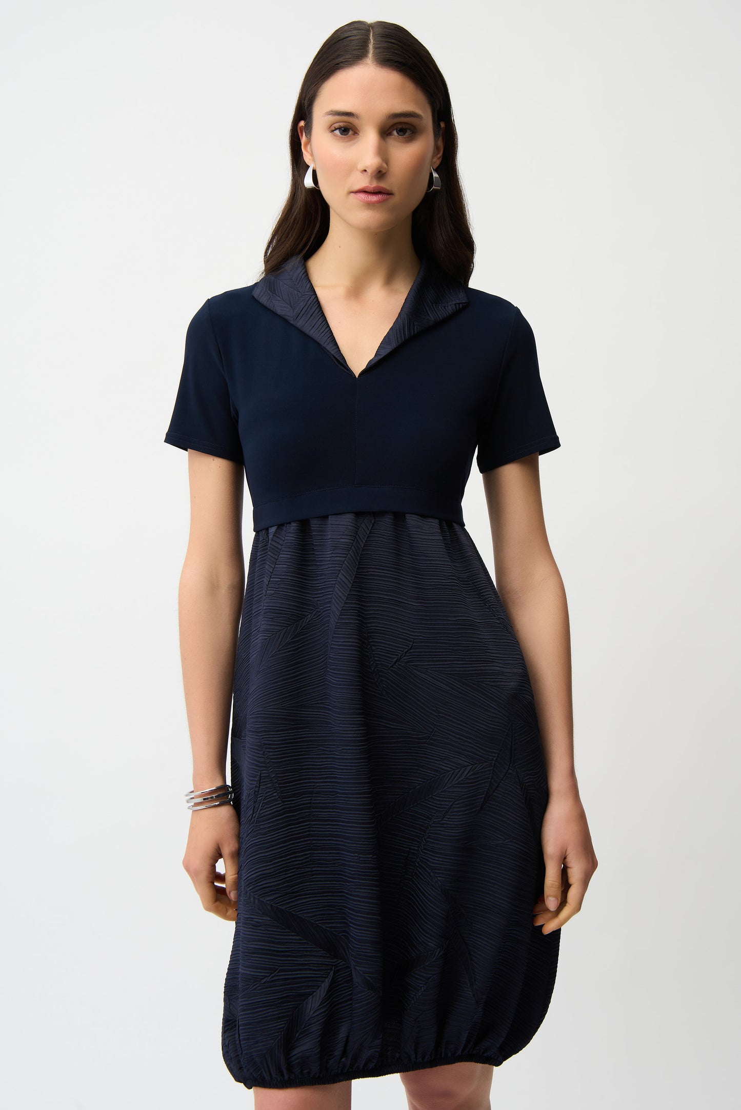 Joseph Ribkoff-261016-2166-Dress-Midnight Blue - The Coach Pyramids