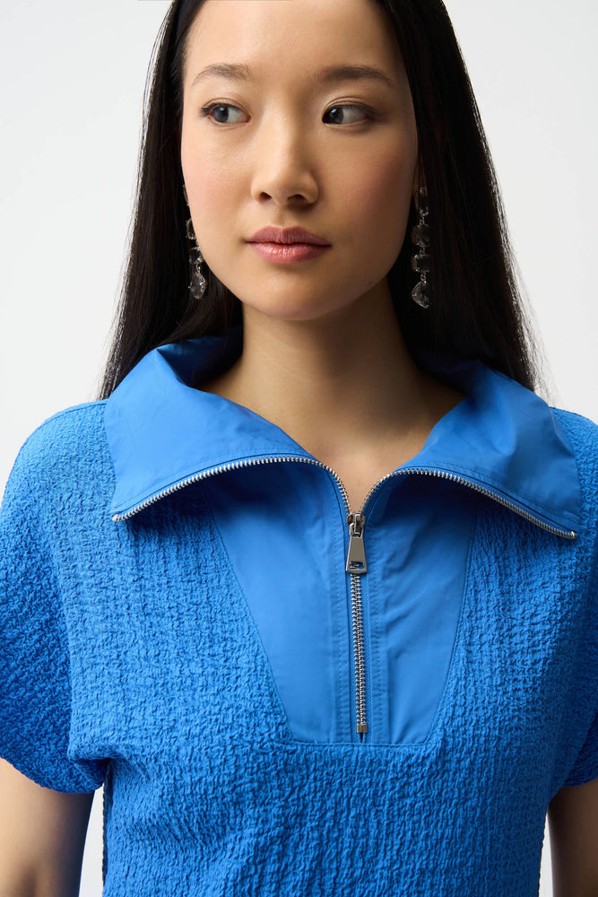 Joseph Ribkoff Spring 2026-261017-3849-Top-Harbor Blue - The Coach Pyramids