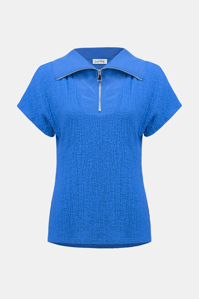 Joseph Ribkoff Spring 2026-261017-3849-Top-Harbor Blue - The Coach Pyramids