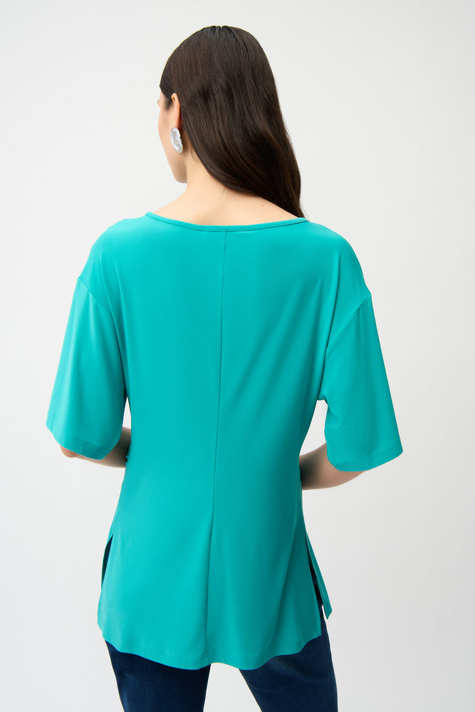 Joseph Ribkoff oceanic tunic style 261029 - back view showing elegant design details