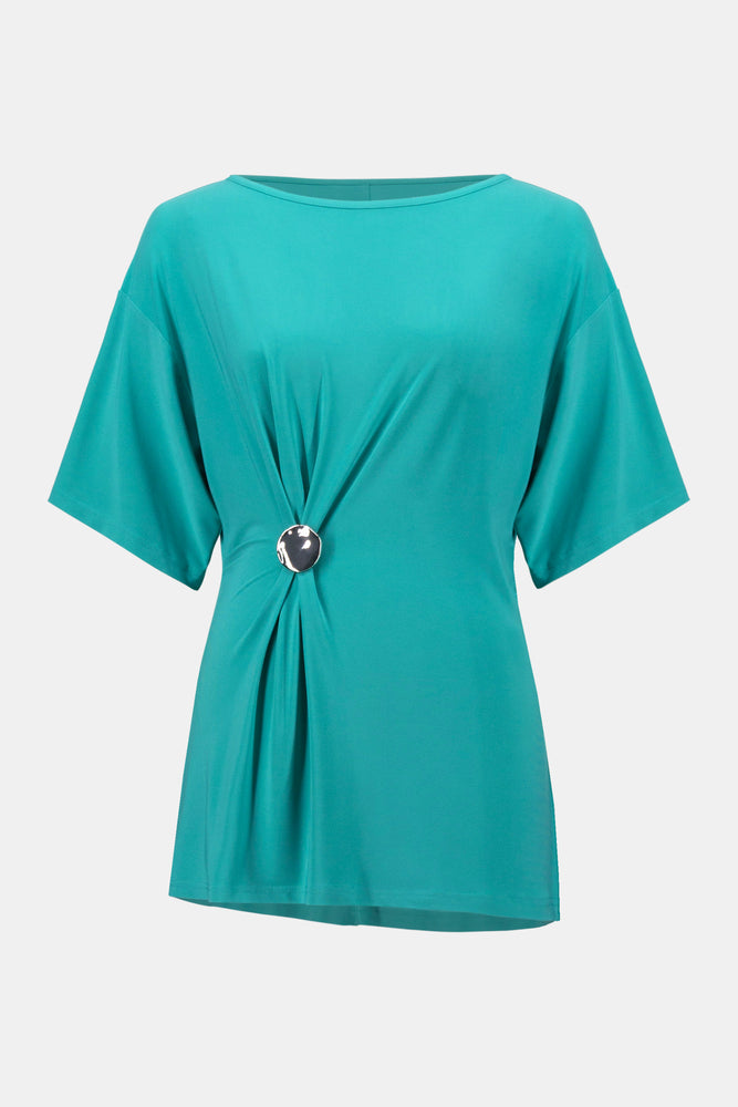 Joseph Ribkoff oceanic tunic style 261029 - front view showing elegant design and flattering silhouette