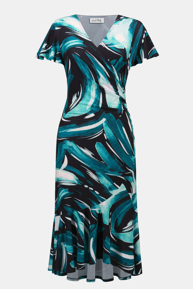 Joseph Ribkoff Spring 2006-261063-3316-Dress-Midnight Blue/Multi - The Coach Pyramids