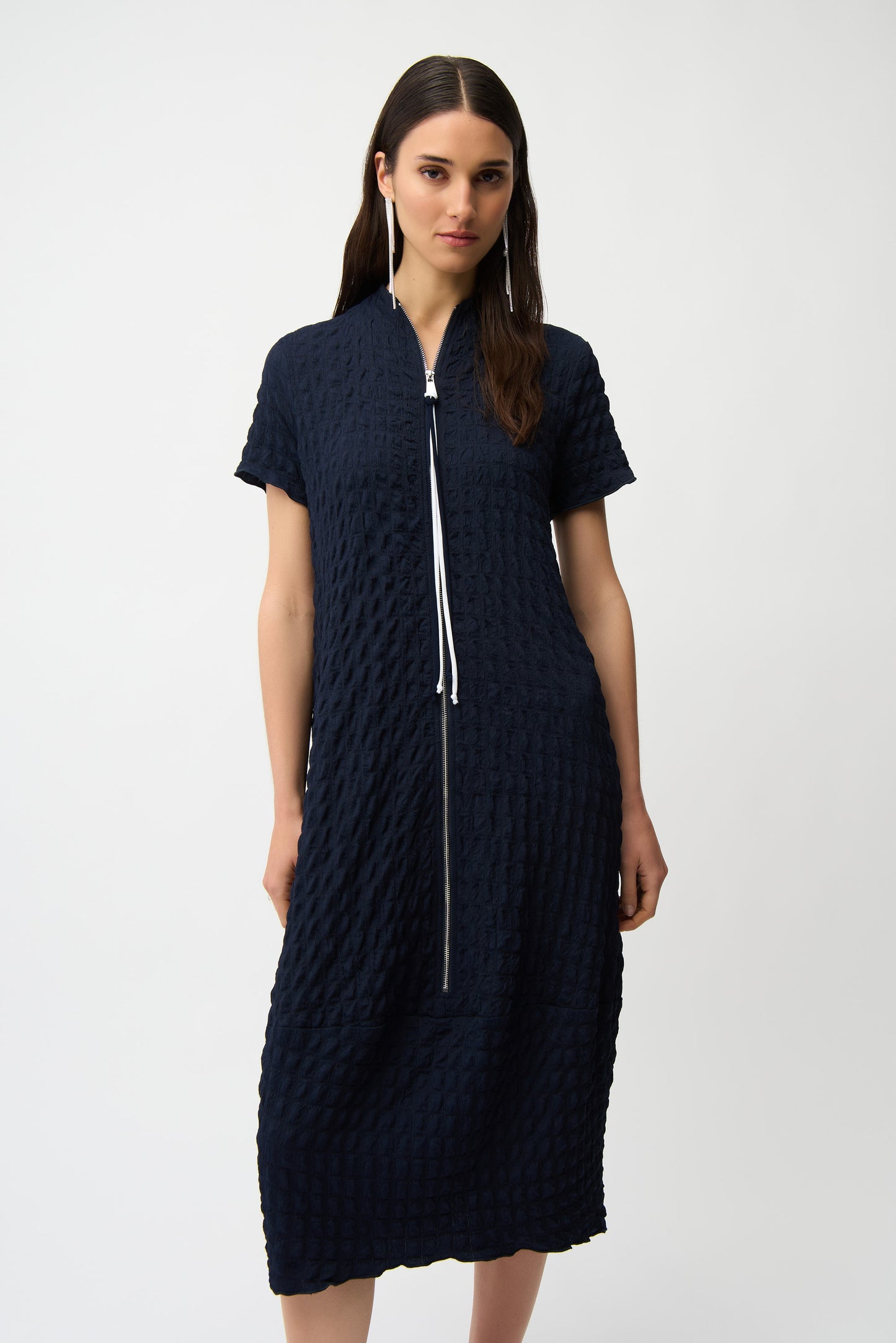 Joseph Ribkoff-261064-2229-Dress-Midnight Blue/Vanilla - The Coach Pyramids