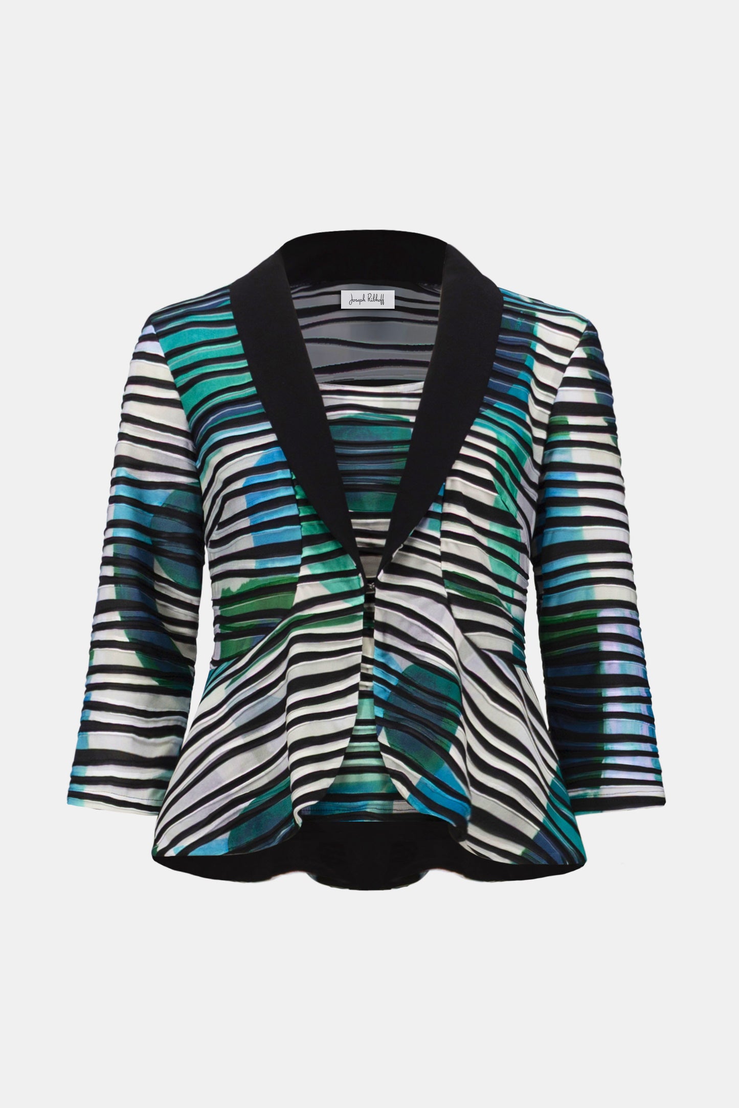 Joseph Ribkoff-261270-684-2 PC Top-Green/Multi - The Coach Pyramids