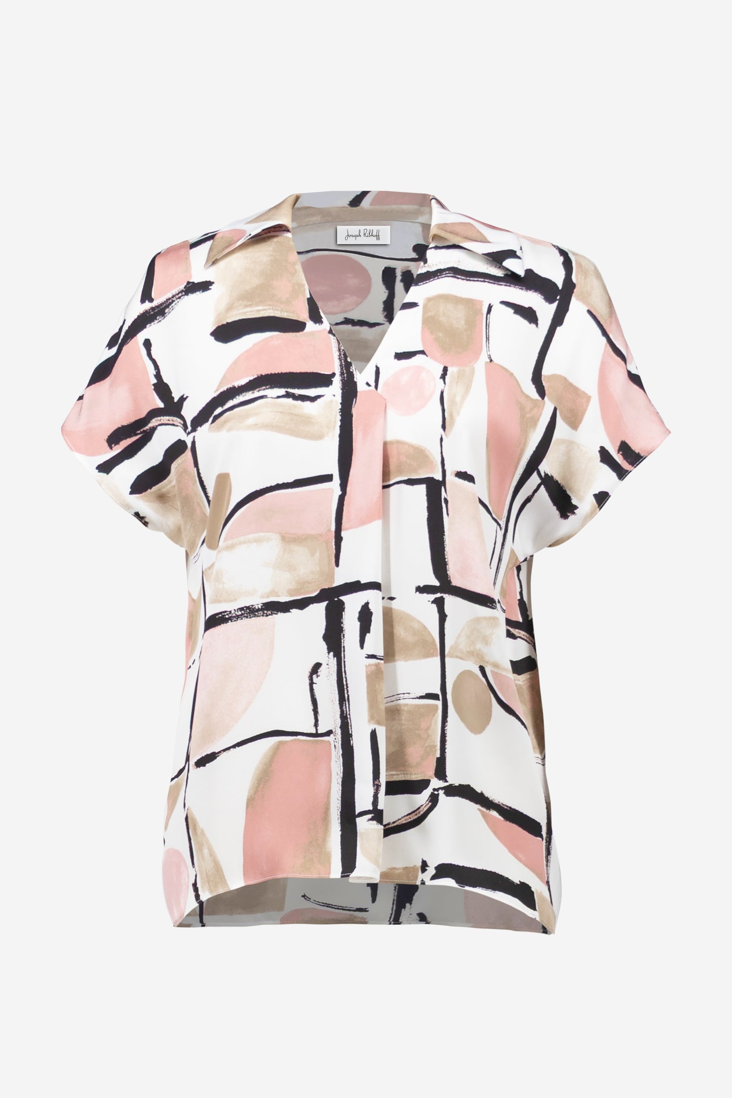 Joseph Ribkoff Spring 2026-261308-2539-Top-Vanilla/Multi - The Coach Pyramids