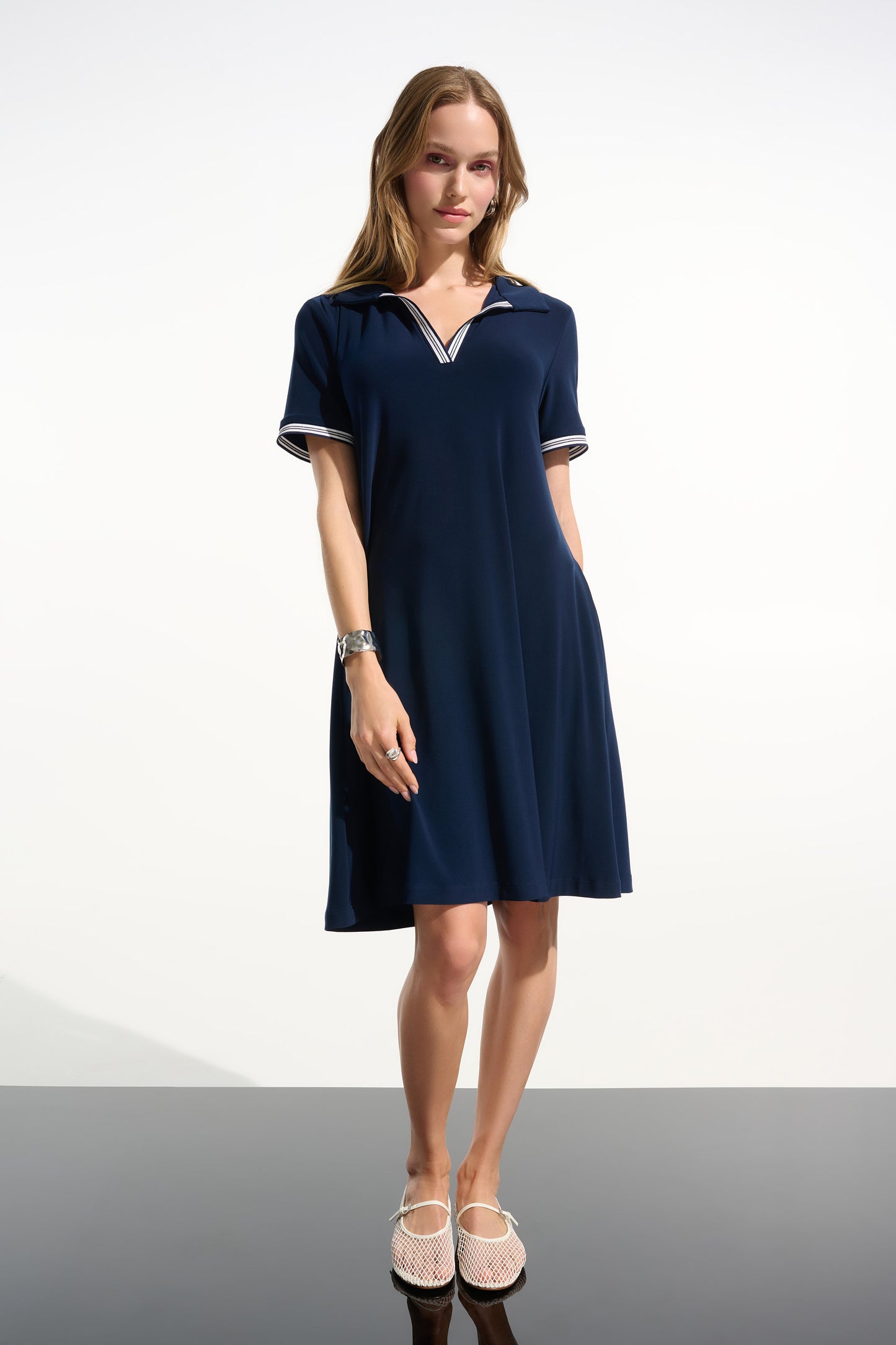 Joseph Ribkoff Spring 2026-261614-4358-Dress-Indigo - The Coach Pyramids