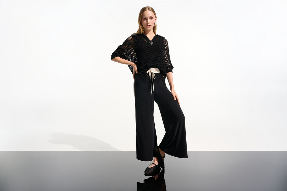 Joseph Ribkoff Spring 2026-261634-11-Top-Black - The Coach Pyramids