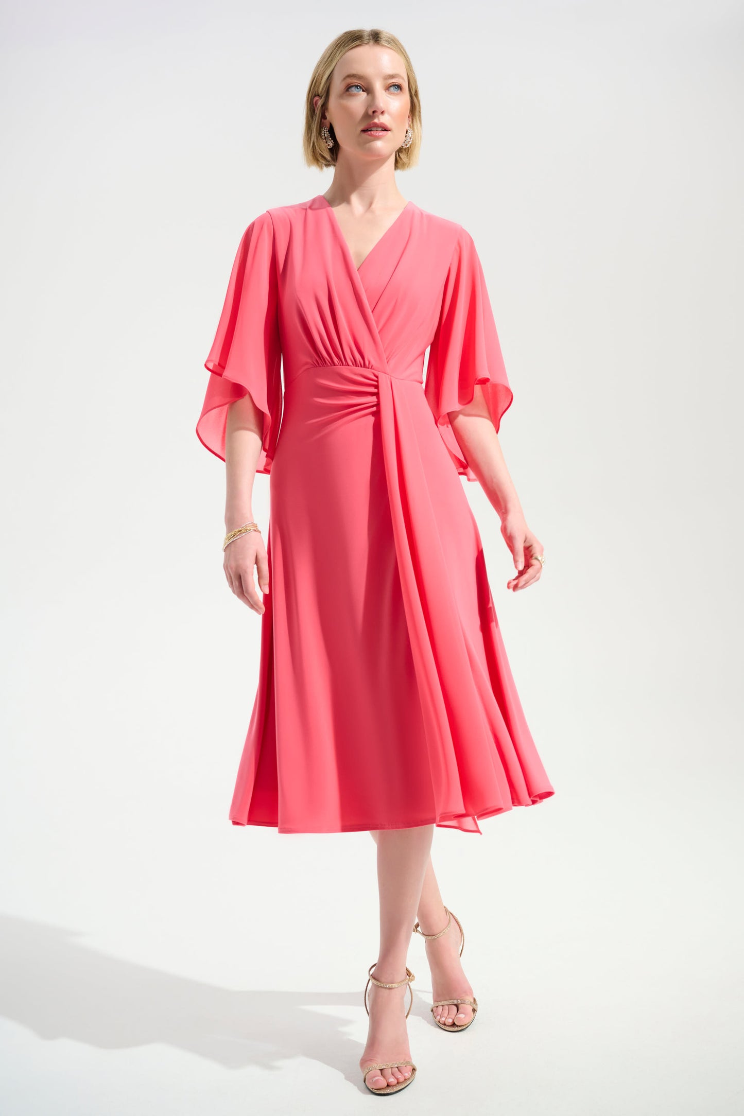 Joseph Ribkoff Spring 2026-261710-4479-Dress-Paradise Coral - The Coach Pyramids