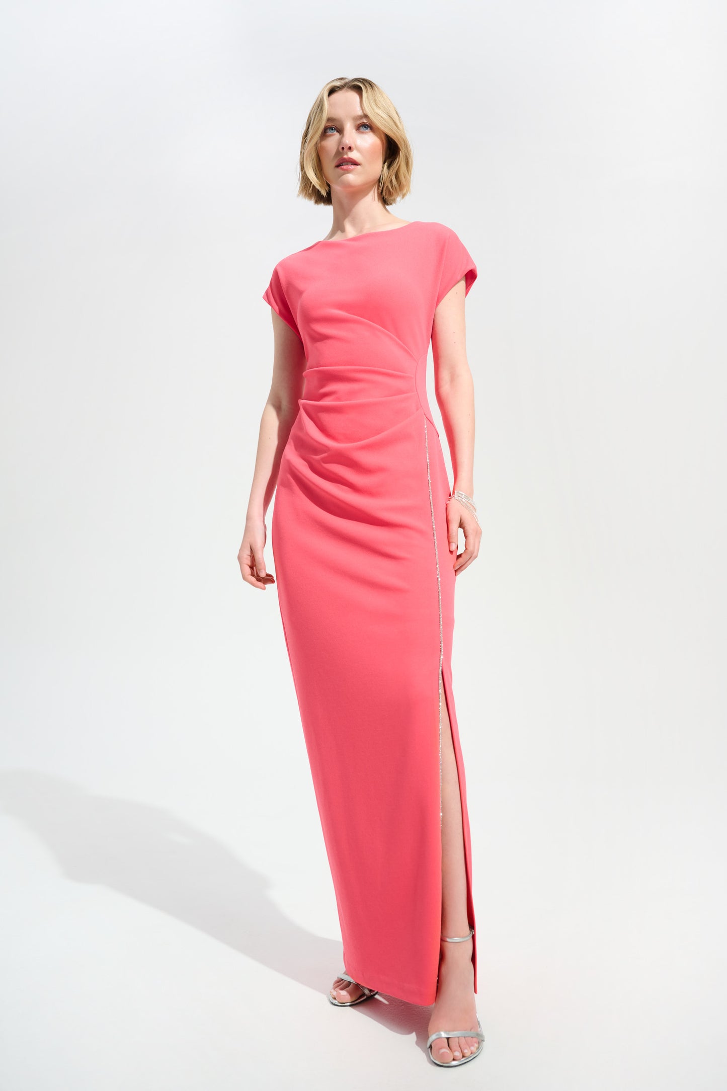 Joseph Ribkoff Spring 2026-261713-4479-Dress-Paradise Coral - The Coach Pyramids
