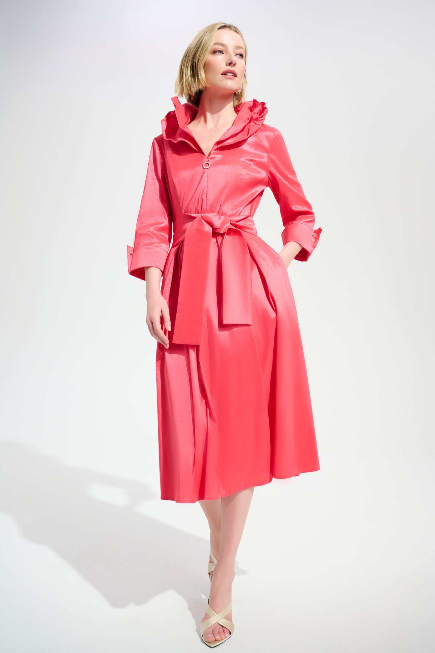 Joseph Ribkoff Spring 2026-261719-4479-Dress-Paradise Coral - The Coach Pyramids